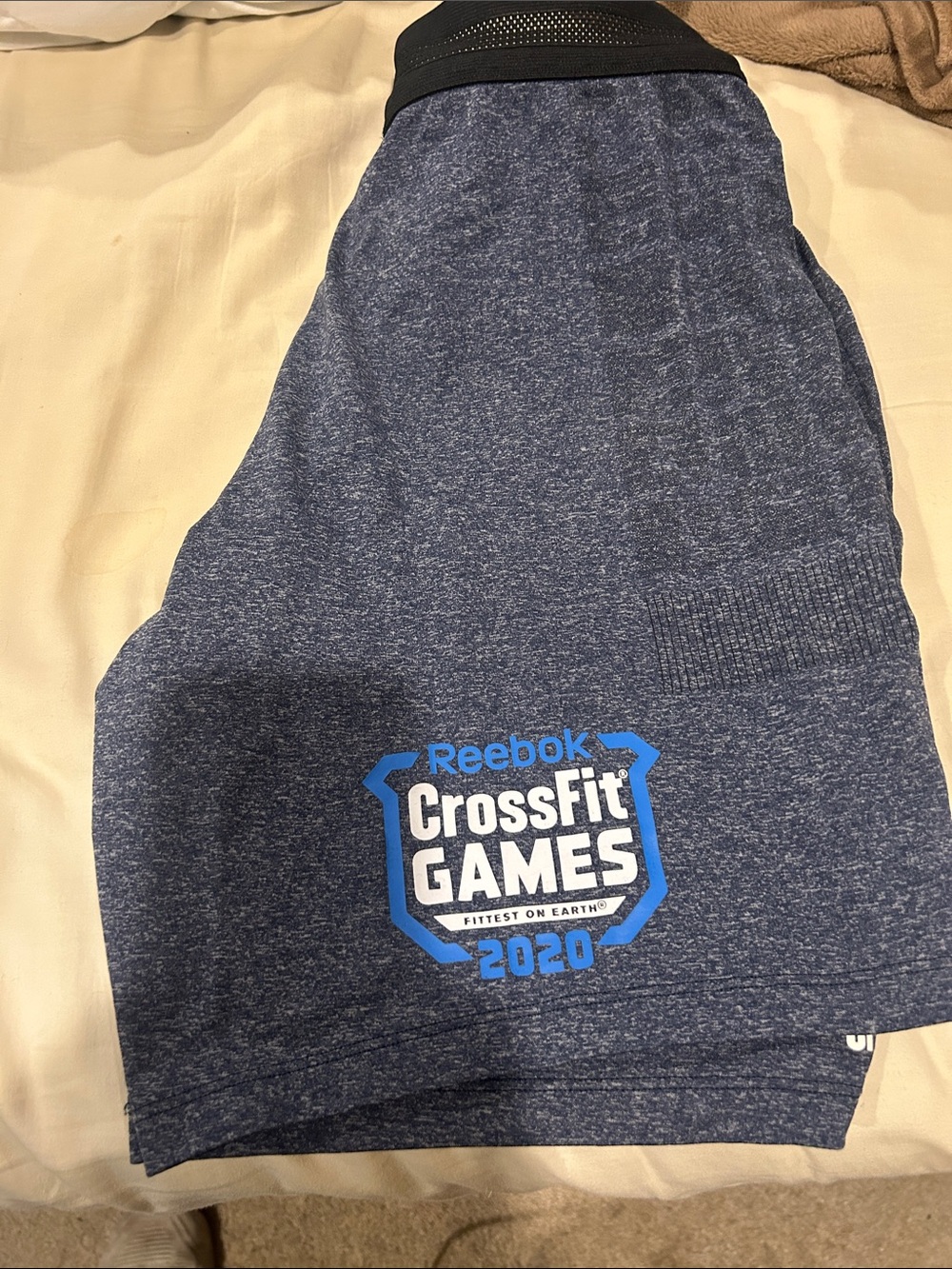 Reebok Heather Navy and Blue CrossFit Games Performance Shorts